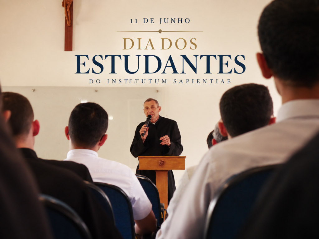 Estudantes do Institutum Sapientiae reunidos.